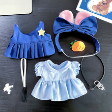 Load image into Gallery viewer, 20cm Cotton Doll Dress Cute Rabbit Officer Dress Set Little Girl Plush Doll Toy Dress Up MINI Clothes Outfit