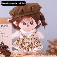 Load image into Gallery viewer, Soft Doll Winter Clothing 20cm Cotton Doll Clothes Set Plush Toy Skirt Doll Clothes Plush Doll Replacement Outfit Dres