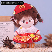 Load image into Gallery viewer, Soft Doll Winter Clothing 20cm Cotton Doll Clothes Set Plush Toy Skirt Doll Clothes Plush Doll Replacement Outfit Dres