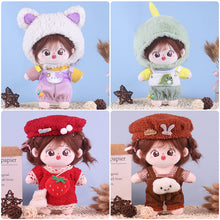 Load image into Gallery viewer, Soft Doll Winter Clothing 20cm Cotton Doll Clothes Set Plush Toy Skirt Doll Clothes Plush Doll Replacement Outfit Dres