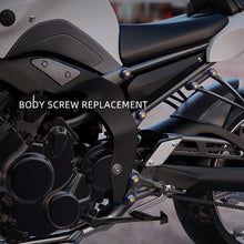 Load image into Gallery viewer, 2Pcs Burning Titanium CNC Motorcycle License Plate Screw Cover Shell Holes Plate Scooter Accessories for Electric Motorcycle Part M5/M6