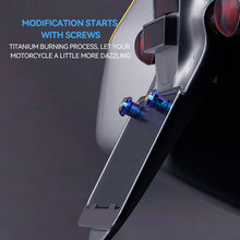 Load image into Gallery viewer, 2Pcs Burning Titanium CNC Motorcycle License Plate Screw Cover Shell Holes Plate Scooter Accessories for Electric Motorcycle Part M5/M6