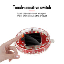 Load image into Gallery viewer, Solar Power Mortorcycle 12LED Warning Light Night Ride Tail Light Anti-rear Strobe RGB Light with Reflective Sticker for Motorcycle Electric Vehicle Bicycle
