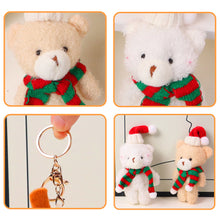 Load image into Gallery viewer, Plush Christmas Scarf Bear Gift Box Decoration Couple Bear Doll 20cm Xmas Stuffed Bear Toys Gifts