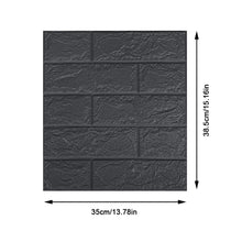 Load image into Gallery viewer, Brick Patterned Small-sized Wallpaper Dormitory Bedroom Waterproof Moisture-proof Decorative Wall Stickers Self-adhesive Wallpaper for Home Use