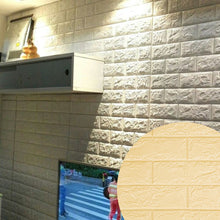 Load image into Gallery viewer, Brick Patterned Small-sized Wallpaper Dormitory Bedroom Waterproof Moisture-proof Decorative Wall Stickers Self-adhesive Wallpaper for Home Use