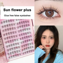 Load image into Gallery viewer, Non Adhesive Natural Simulation Single Cluster False Eyelashes Thick Curling Artificial Ear Grafting Eyelashes