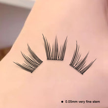 Load image into Gallery viewer, Non Adhesive Natural Simulation Single Cluster False Eyelashes Thick Curling Artificial Ear Grafting Eyelashes