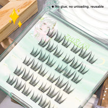 Load image into Gallery viewer, Non Adhesive Natural Simulation Single Cluster False Eyelashes Thick Curling Artificial Ear Grafting Eyelashes