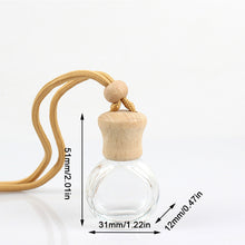 Load image into Gallery viewer, Transparent Glass Fragrance Bottle 8ml Vehicle Mounted Fragrance Perfume Bottle Pendant Mini Indoor Fragrance Bottle Perfume Sample Bottle