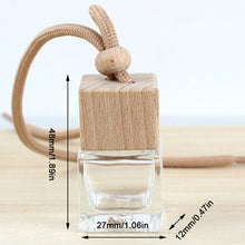 Load image into Gallery viewer, Transparent Glass Fragrance Bottle 8ml Vehicle Mounted Fragrance Perfume Bottle Pendant Mini Indoor Fragrance Bottle Perfume Sample Bottle