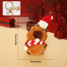 Load image into Gallery viewer, Plush Christmas Scarf Capybara Gift Box Decoration Couple Doll 11cm Xmas Stuffed Animal Toys Gifts