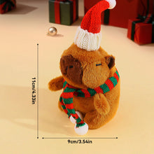 Load image into Gallery viewer, Plush Christmas Scarf Capybara Gift Box Decoration Couple Doll 11cm Xmas Stuffed Animal Toys Gifts