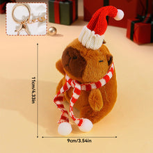 Load image into Gallery viewer, Plush Christmas Scarf Capybara Gift Box Decoration Couple Doll 11cm Xmas Stuffed Animal Toys Gifts