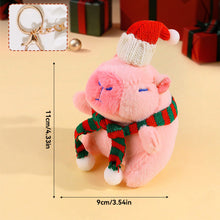Load image into Gallery viewer, Plush Christmas Scarf Capybara Gift Box Decoration Couple Doll 11cm Xmas Stuffed Animal Toys Gifts