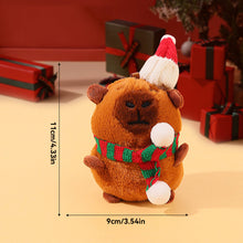 Load image into Gallery viewer, Plush Christmas Scarf Capybara Gift Box Decoration Couple Doll 11cm Xmas Stuffed Animal Toys Gifts
