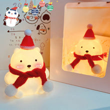 Load image into Gallery viewer, Baby Night Light Cute Christmas Theme LED Night Lamp Sleep Lamp Bedroom Bedside Night Atmosphere Lamp For Kids Baby Gifts