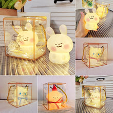 Load image into Gallery viewer, Baby Night Light Cute Christmas Theme LED Night Lamp Sleep Lamp Bedroom Bedside Night Atmosphere Lamp For Kids Baby Gifts