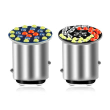 Load image into Gallery viewer, 1157 RGB LED Motorcycle Headlight Bulbs 24SMD 30SMD Lamp Flashing Motorbike Bright 1157 BAY15D P21 5W
