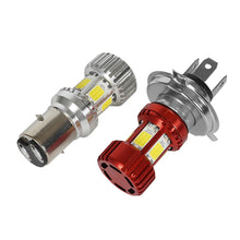 Load image into Gallery viewer, H4 BA20D Motorcycle LED Headlight Motorcycle Scooter Light Super Bright Light lamp Moto DRL Lights Aluminium Alloy