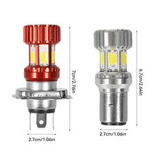 Load image into Gallery viewer, H4 BA20D Motorcycle LED Headlight Motorcycle Scooter Light Super Bright Light lamp Moto DRL Lights Aluminium Alloy
