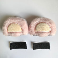 Load image into Gallery viewer, 2Pcs Car Soft Plush Motorcycle Helmet Decoration Little Bear's Ears For Electric Bike Motocross Full Face Off Road Helmet Sticker