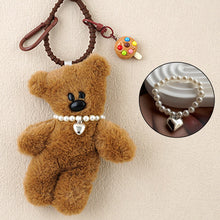 Load image into Gallery viewer, Cartoon Cute Plush Doll Necklace Love Pendant Pearl Chain Delicate Alloy Decoration Accessory For 13cm Master Dog Plush Doll