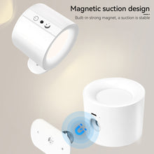 Load image into Gallery viewer, LED Wall Light Rechargeable Touch Double Head Wall Lamp 360° Rotation Wireless Remote Control LED Spotlight For Bedroom Lighting