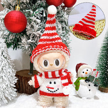 Load image into Gallery viewer, Doll Woolen Hat for Dollhouse Miniature 15cm Labubu Color Match Hat Kawaii Cute Doll Accessories Kids Girls Toys