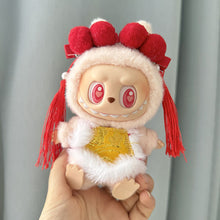 Load image into Gallery viewer, For 17cm Labubu Doll Clothes New Year Christmas Fashion Clothes Doll Clothes Dolls Accessories Cute Decoration Little Clothes