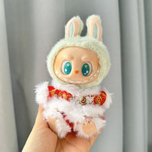Load image into Gallery viewer, For 17cm Labubu Doll Clothes New Year Christmas Fashion Clothes Doll Clothes Dolls Accessories Cute Decoration Little Clothes