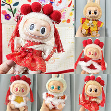 Load image into Gallery viewer, For 17cm Labubu Doll Clothes New Year Christmas Fashion Clothes Doll Clothes Dolls Accessories Cute Decoration Little Clothes