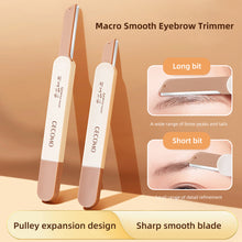 Load image into Gallery viewer, Telescopic Push-pull Eyebrow Trimmer Portable Washable Anti-scratch Safe Macro Blade Eyebrow Trimmer Makeup Beauty Tool