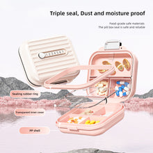 Load image into Gallery viewer, 7-grid Pill Box Portable Moistureproof Dustproof Medicine Box Large Capacity Multifunctional Daily Medication Jewelry Storage Box