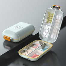 Load image into Gallery viewer, Double Layered 7-grid Pill Box Portable Moistureproof Dustproof Sealed Medicine Box Daily Medication Jewelry Storage Box