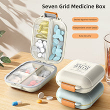 Load image into Gallery viewer, Double Layered 7-grid Pill Box Portable Moistureproof Dustproof Sealed Medicine Box Daily Medication Jewelry Storage Box