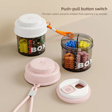 Load image into Gallery viewer, Portable 4-grid Pill Box Moistureproof Dustproof Sealed Large Capacity Medicine Box Daily Medication Container Storage Box