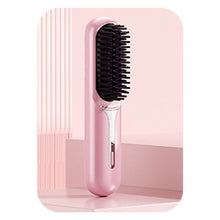 Load image into Gallery viewer, Wireless Portable Hair Straightener Adjustable Temperature Rechargeable Dual-purpose Hair Straightener Curling Iron Hair Style Tool