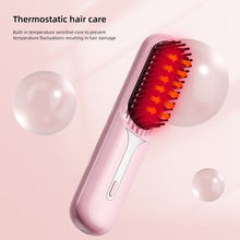 Load image into Gallery viewer, Wireless Portable Hair Straightener Adjustable Temperature Rechargeable Dual-purpose Hair Straightener Curling Iron Hair Style Tool