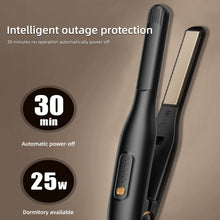Load image into Gallery viewer, Men Short Hair Splint Curling Iron Adjustable Temperature Dual-purpose Hair Straightener Curling Iron Fluffy Hair Styling Tool