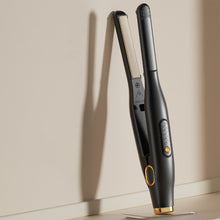 Load image into Gallery viewer, Men Short Hair Splint Curling Iron Adjustable Temperature Dual-purpose Hair Straightener Curling Iron Fluffy Hair Styling Tool