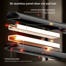 Load image into Gallery viewer, Men Short Hair Splint Curling Iron Adjustable Temperature Dual-purpose Hair Straightener Curling Iron Fluffy Hair Styling Tool