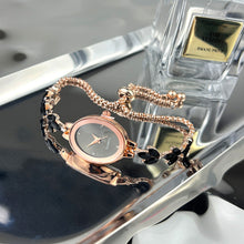 Load image into Gallery viewer, Fashionable Temperament Versatile Small Fresh Oval Dial Leaf Bracelet Watch Square Quartz Strap Simple Women's Watch