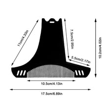 Load image into Gallery viewer, Innovative Design of Multifunctional Double-sided Beard Comb Six in One Men's Beard Styling Template Comb