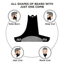 Load image into Gallery viewer, Innovative Design of Multifunctional Double-sided Beard Comb Six in One Men's Beard Styling Template Comb