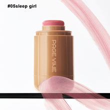Load image into Gallery viewer, Pocket Powder Blusher Stick 6-color Lip Gloss Stick Highlights Brightens Natural Matte Rouge Blusher Blush Cream Stick