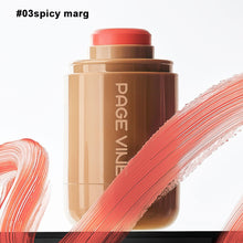 Load image into Gallery viewer, Pocket Powder Blusher Stick 6-color Lip Gloss Stick Highlights Brightens Natural Matte Rouge Blusher Blush Cream Stick