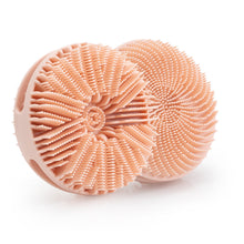 Load image into Gallery viewer, Double Sided Silicone Shower Brush Round Portable Set Hand Rub Shower Brush Adult Silicone Shower Brush