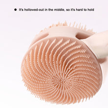 Load image into Gallery viewer, Double Sided Silicone Shower Brush Round Portable Set Hand Rub Shower Brush Adult Silicone Shower Brush