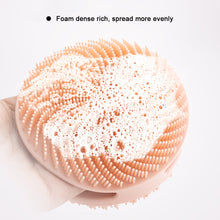 Load image into Gallery viewer, Double Sided Silicone Shower Brush Round Portable Set Hand Rub Shower Brush Adult Silicone Shower Brush